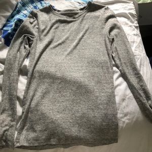 Grey long sleeve shirt